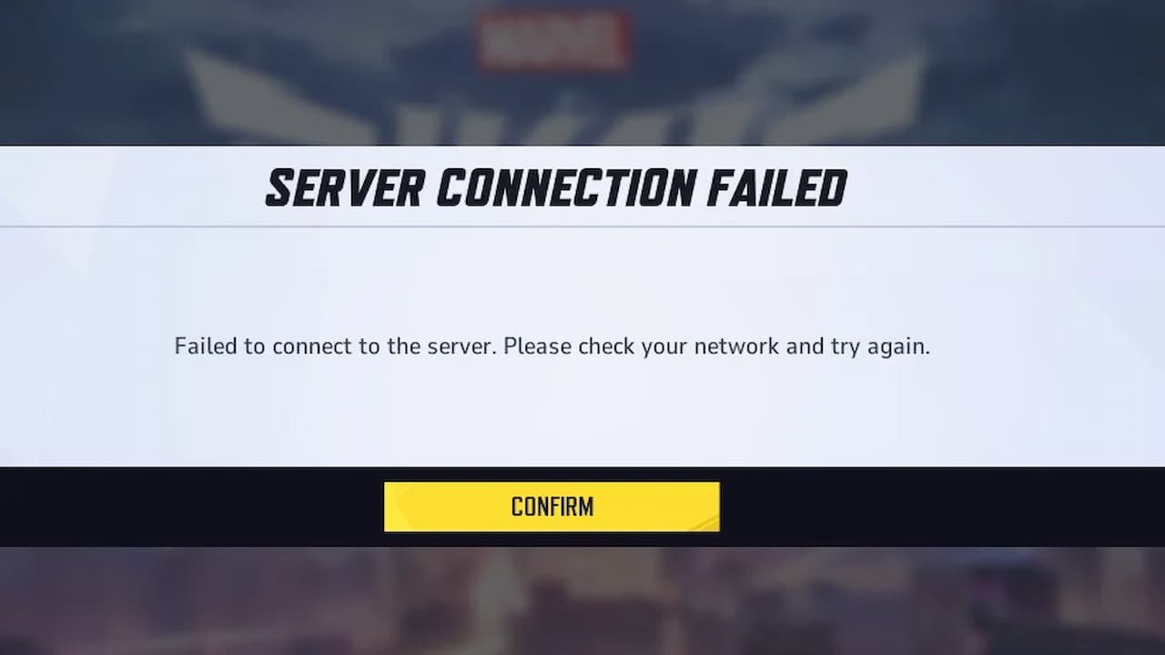 Marvel Rivals &ldquo;server connection failed network error&rdquo; fixes and 